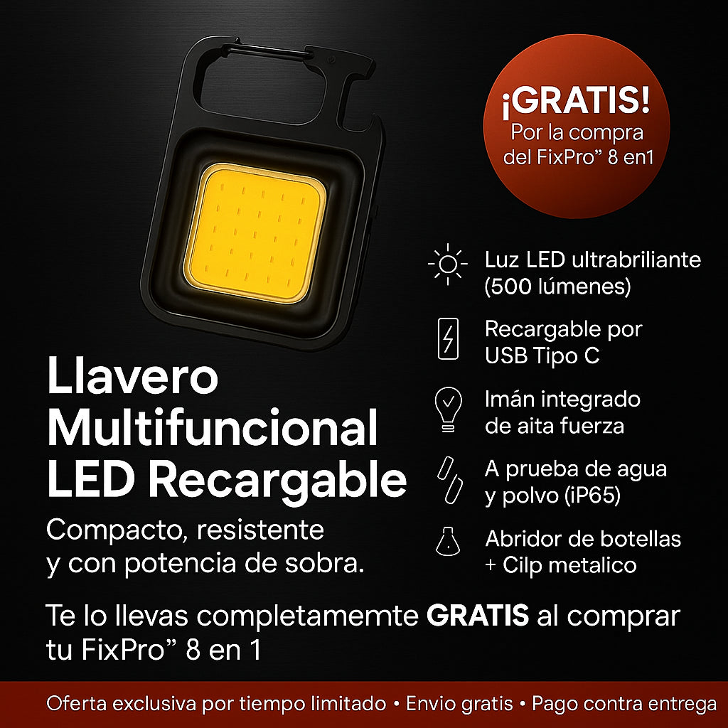 FixPro | Destornillador 8 en 1