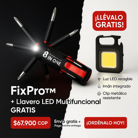 FixPro | Destornillador 8 en 1